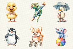 Funny Animals Megabundle Clipart Bundle - CraftNest - Digital Crafting and Art