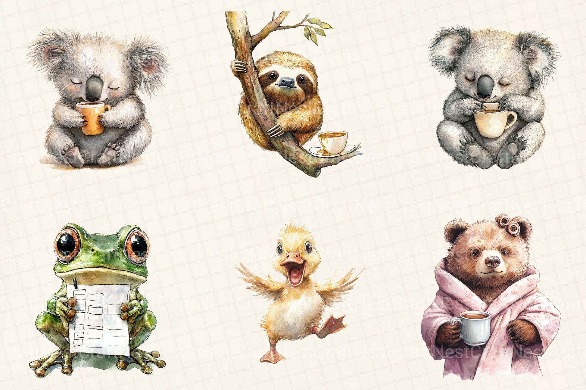 Quirky Frazzled Animals Clipart Bundle - CraftNest - Digital Crafting and Art