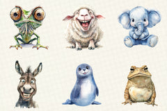 Nursery Prints Dumb Looking Animals Clipart Bundle - CraftNest - Digital Crafting and Art