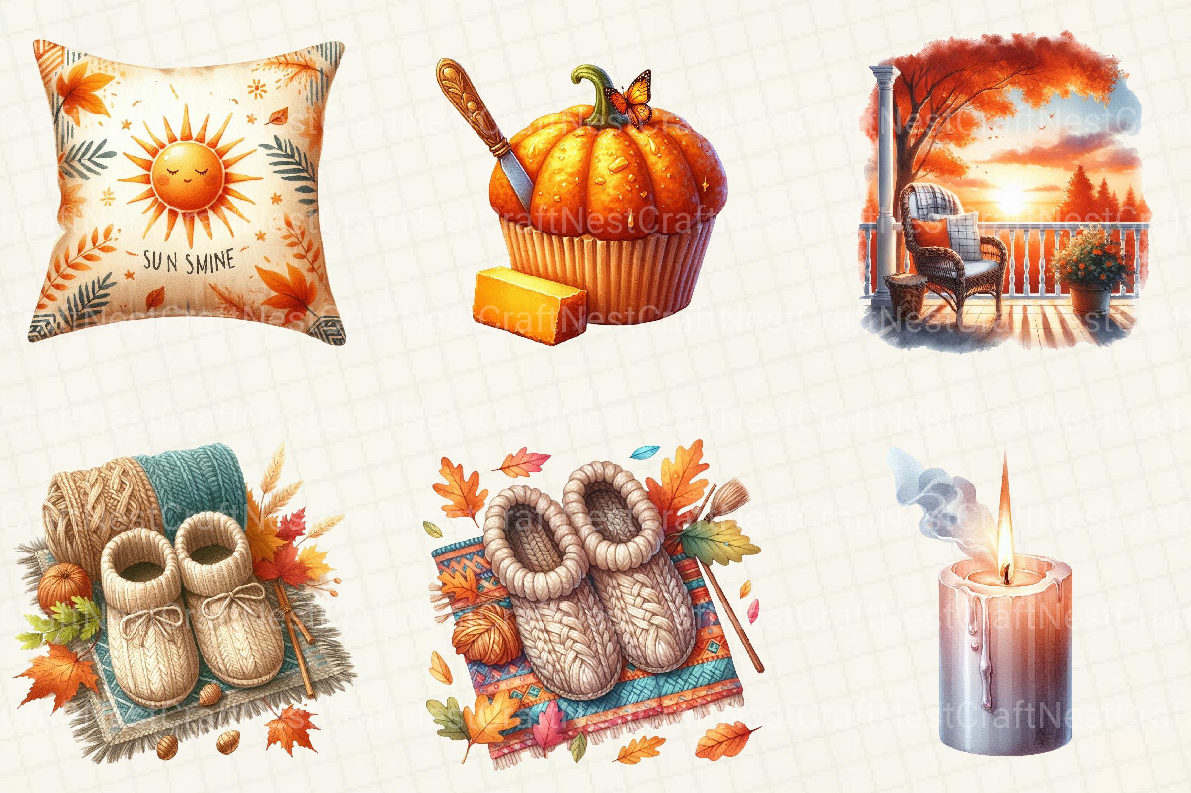 Morning and Fall Clipart - CraftNest - Digital Crafting and Art