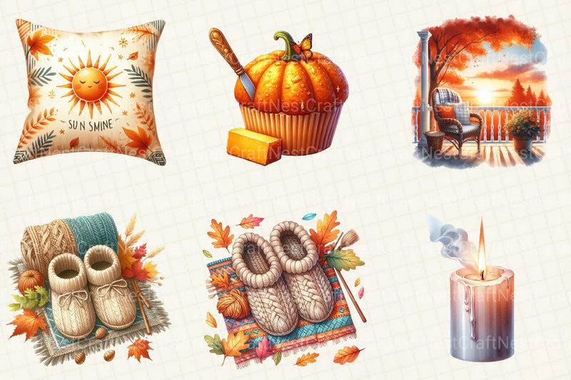 Morning and Fall Clipart - CraftNest - Digital Crafting and Art
