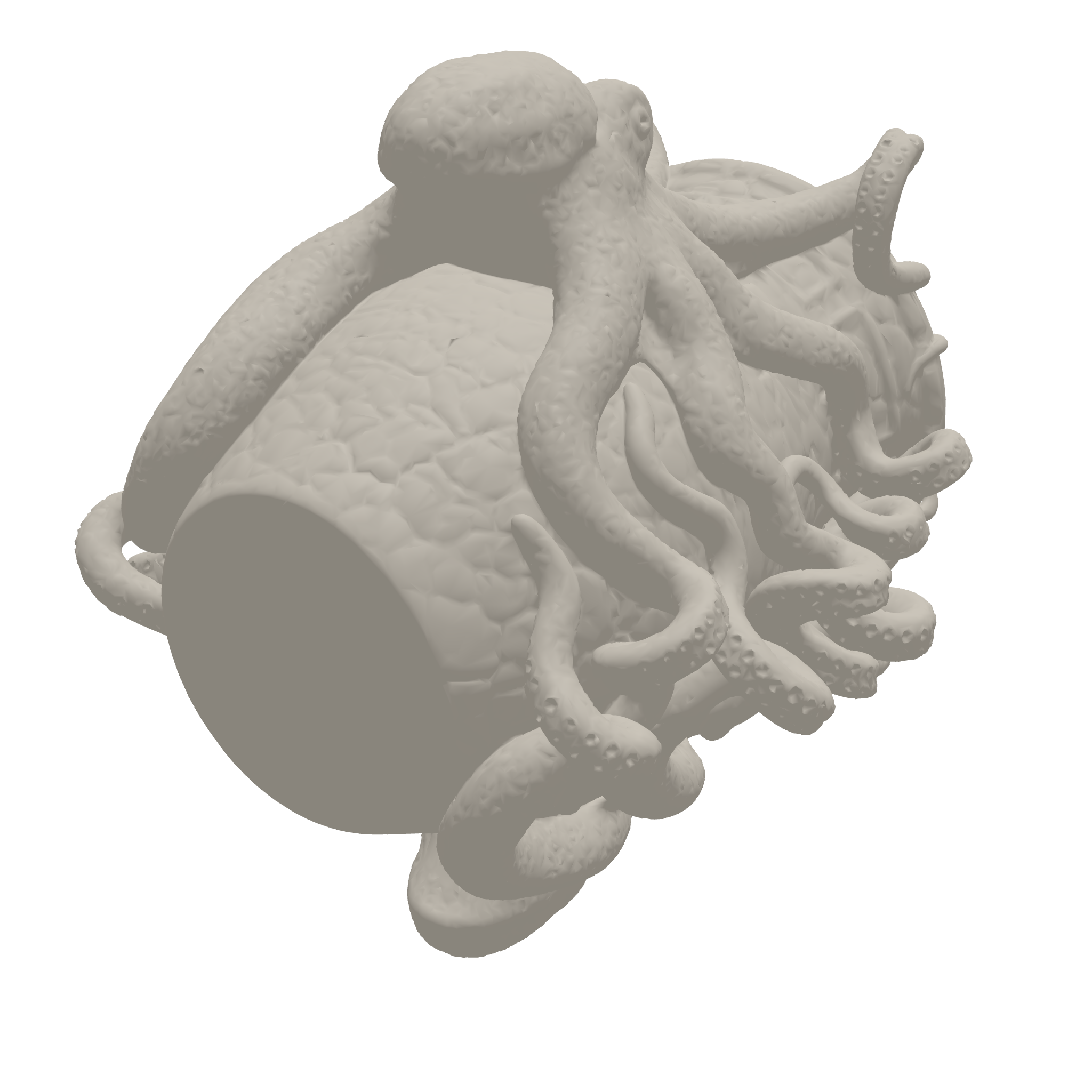Octopus Vase 3D Print STL File