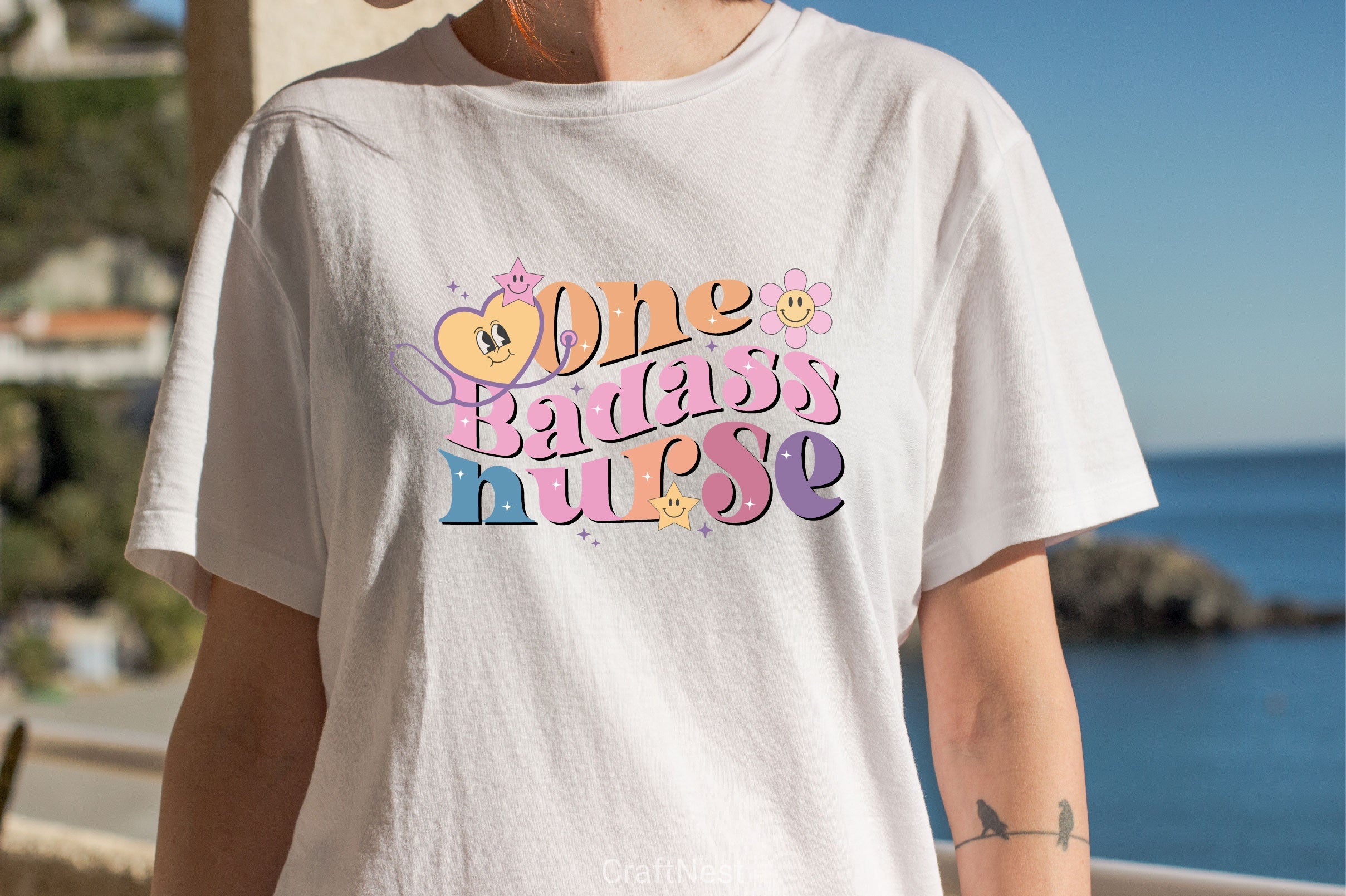 One Badass Nurse SVG Bundle - CraftNest - Digital Crafting and Art