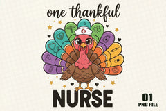 Thankful Nurse Turkey Clipart Bundle - CraftNest - Digital Crafting and Art