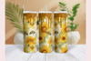 Orange Glitter Honey Bee Tumbler Wrap Bundle