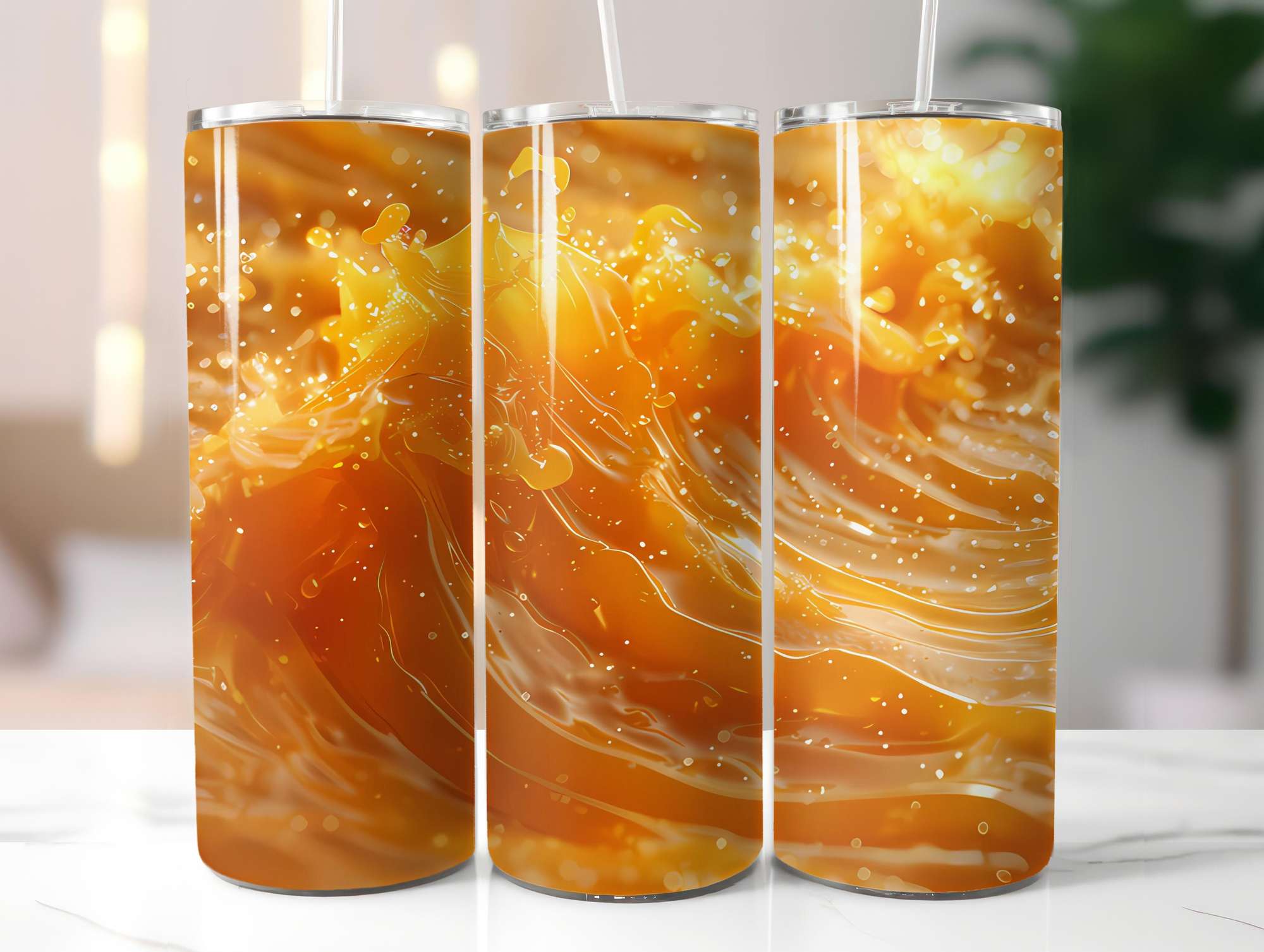 Orange 3 Tumbler Wrap - CraftNest - Digital Crafting and Art