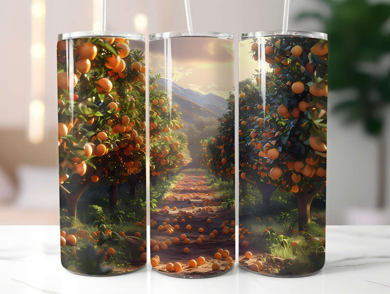 Orange 5 Tumbler Wrap - CraftNest - Digital Crafting and Art