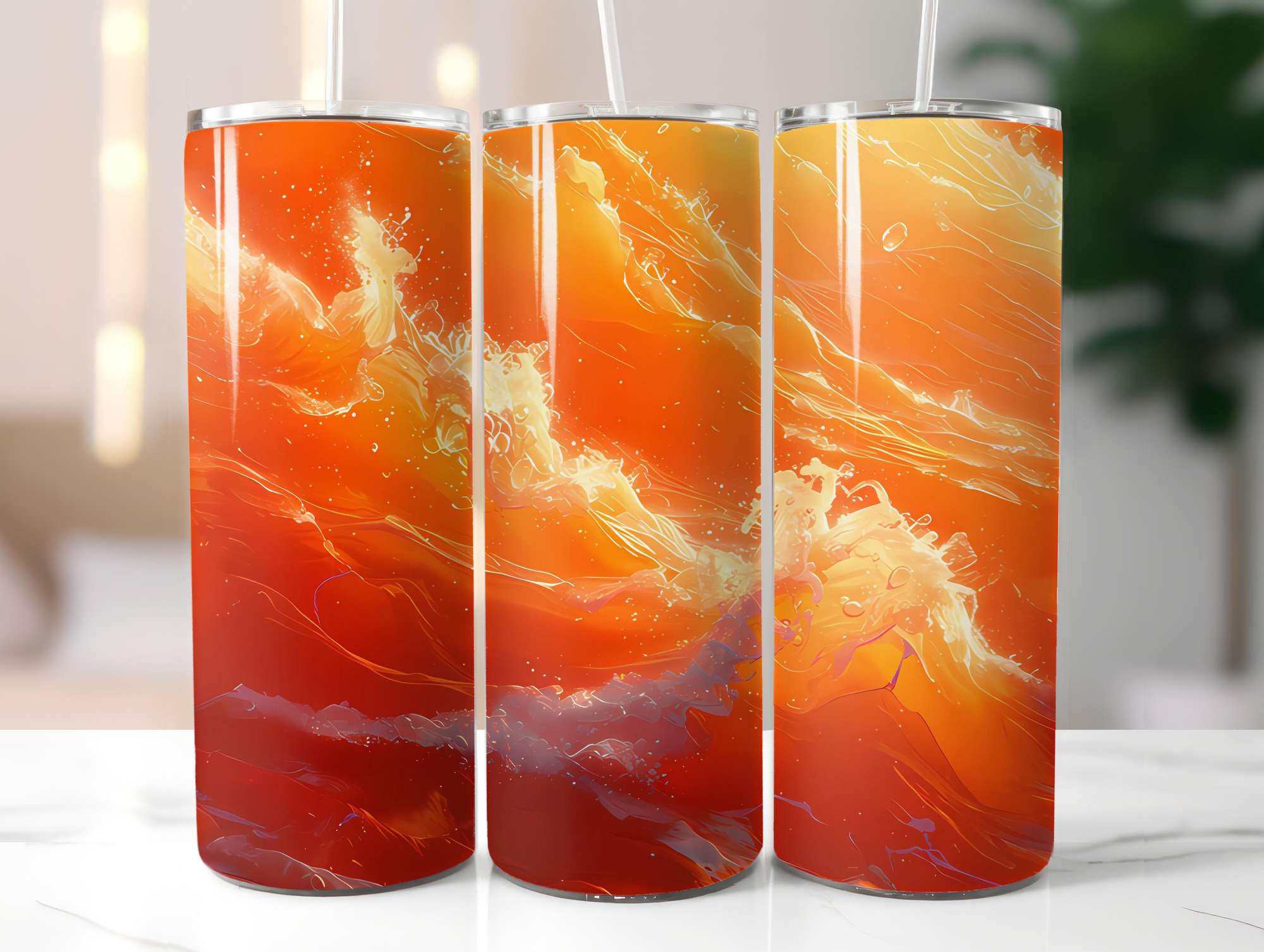 Orange 4 Tumbler Wrap - CraftNest - Digital Crafting and Art