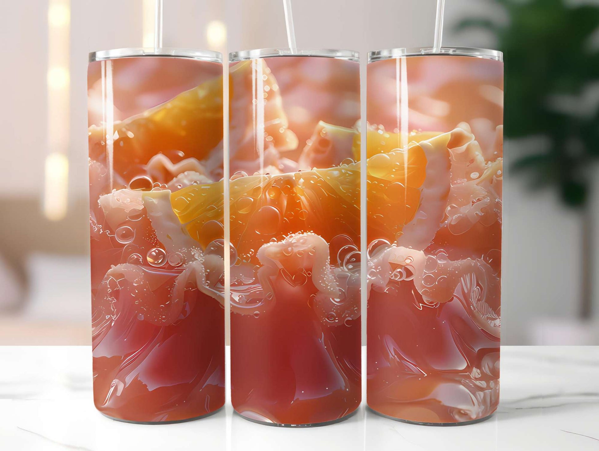 Orange 3 Tumbler Wrap - CraftNest - Digital Crafting and Art