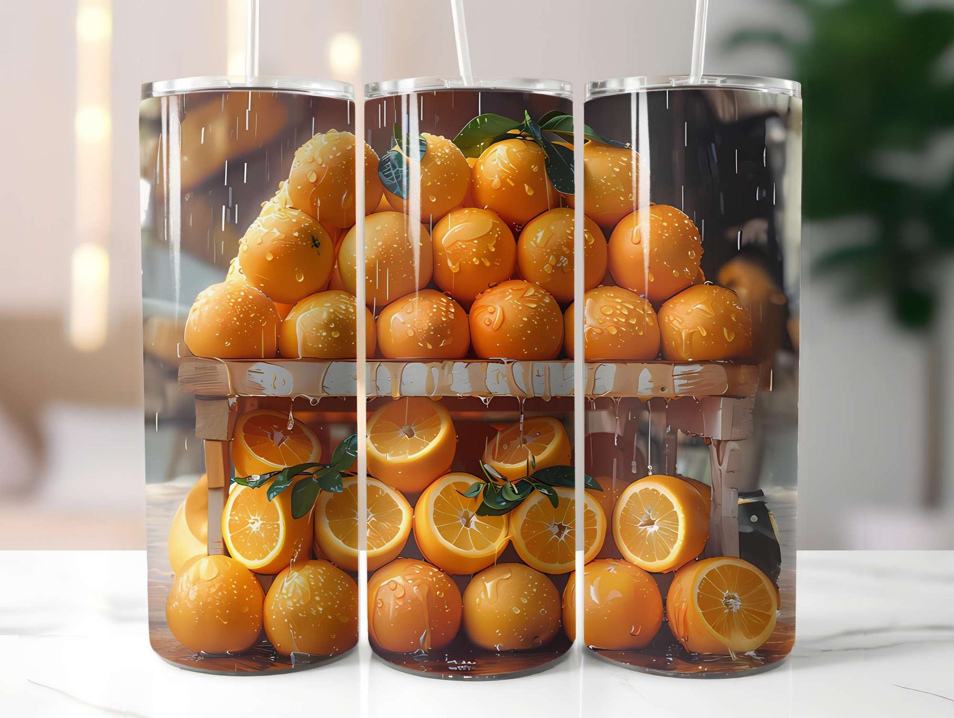 Orange 5 Tumbler Wrap - CraftNest - Digital Crafting and Art