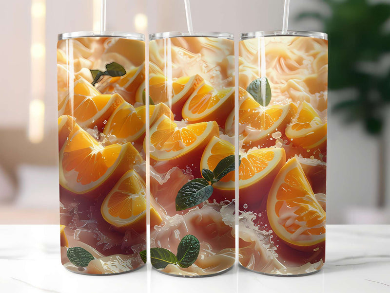 Orange 3 Tumbler Wrap - CraftNest - Digital Crafting and Art