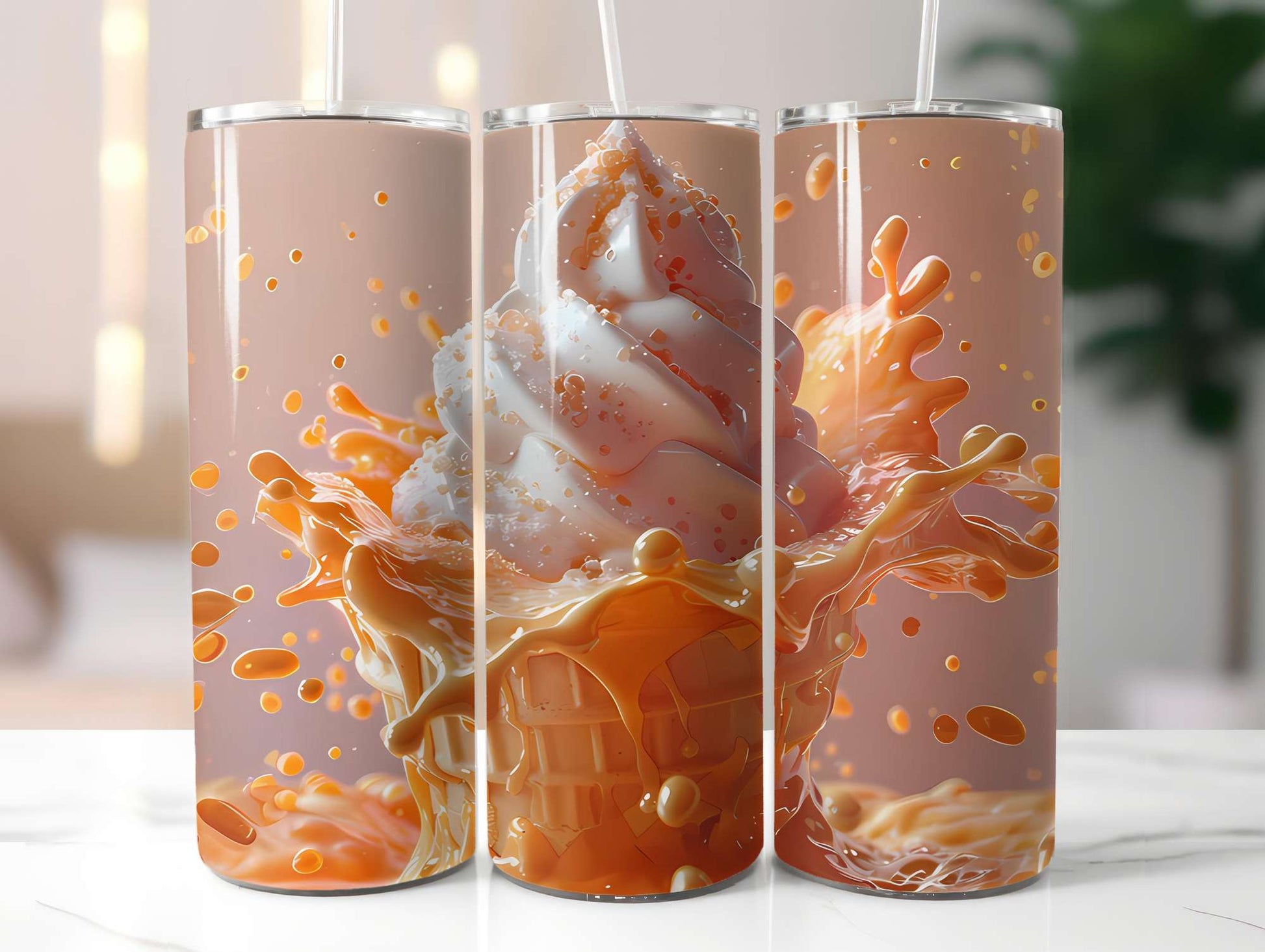 Orange 5 Tumbler Wrap - CraftNest - Digital Crafting and Art