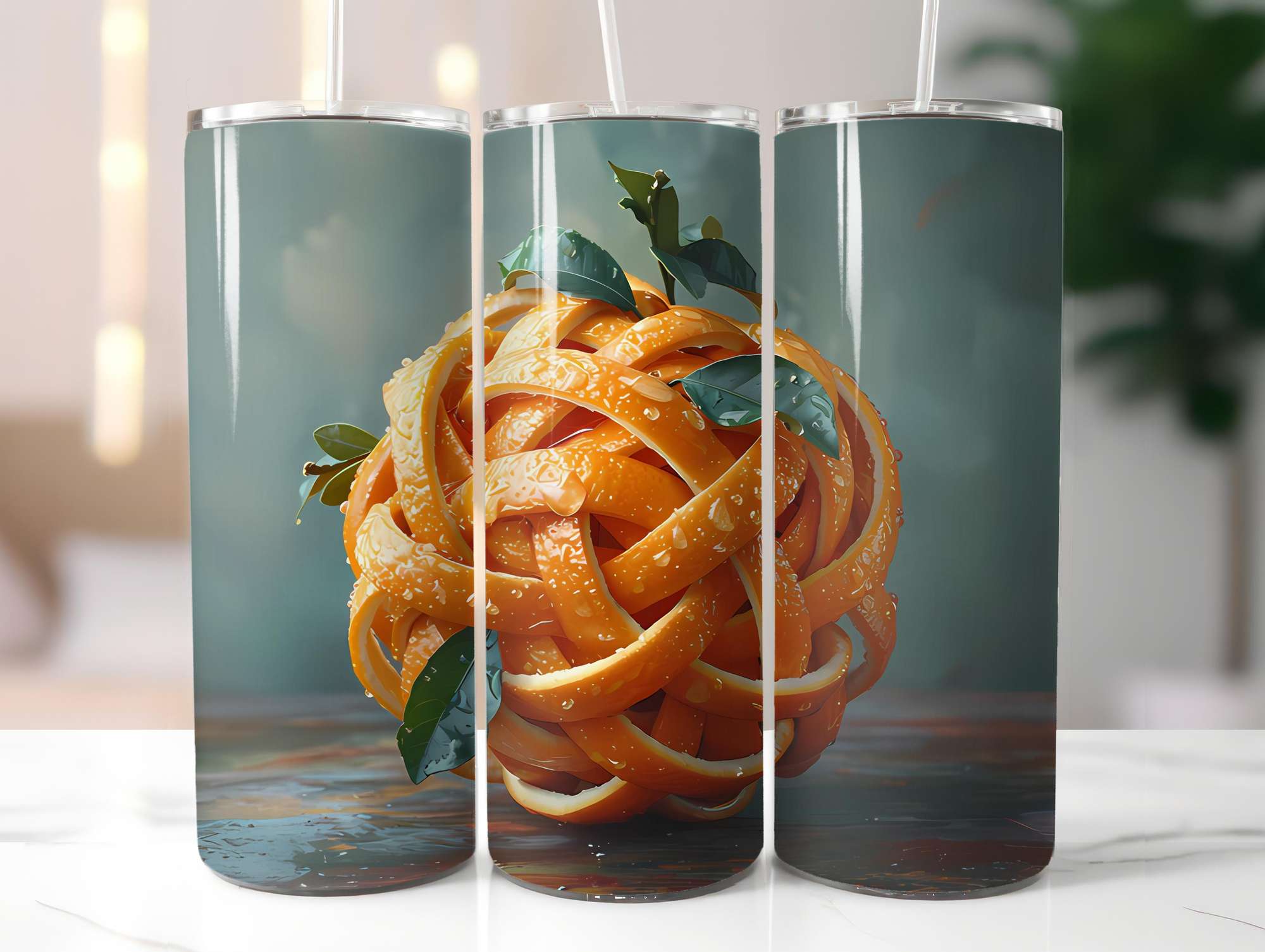 Orange 5 Tumbler Wrap - CraftNest - Digital Crafting and Art