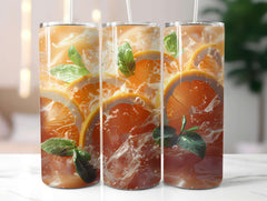 Orange 5 Tumbler Wrap - CraftNest - Digital Crafting and Art