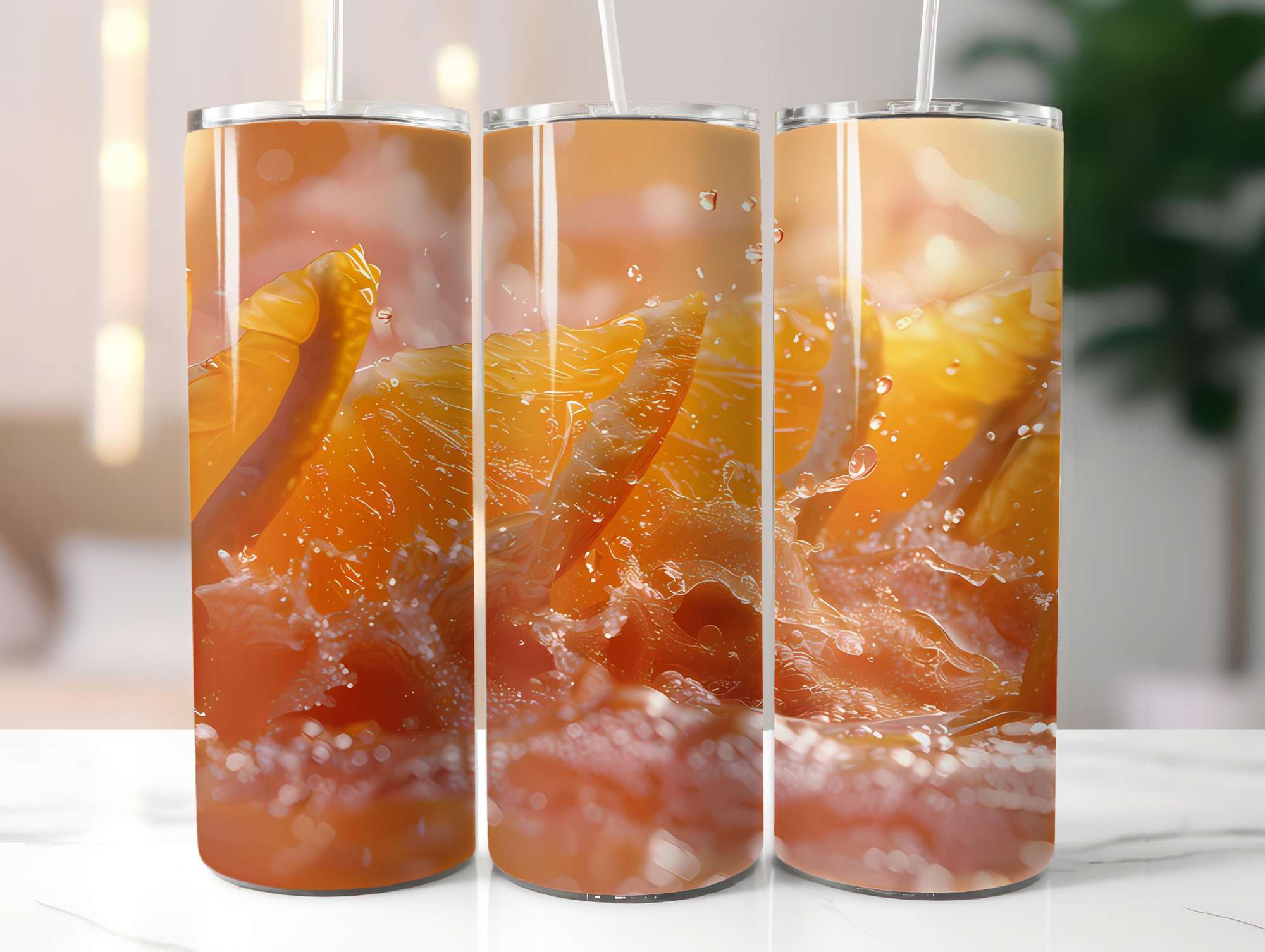 Orange 3 Tumbler Wrap - CraftNest - Digital Crafting and Art