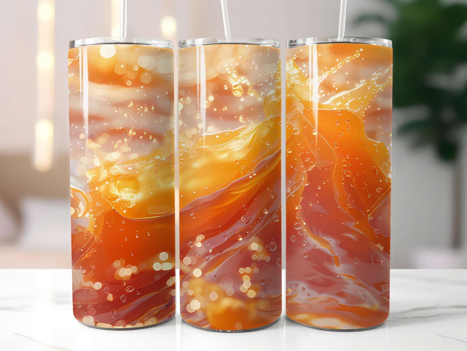 Orange 5 Tumbler Wrap - CraftNest - Digital Crafting and Art