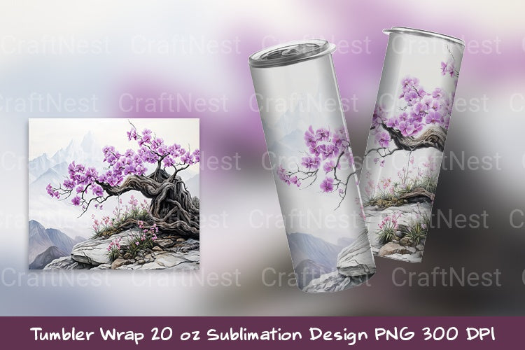 Orchid Valley Tumbler Wrap - CraftNest - Digital Crafting and Art