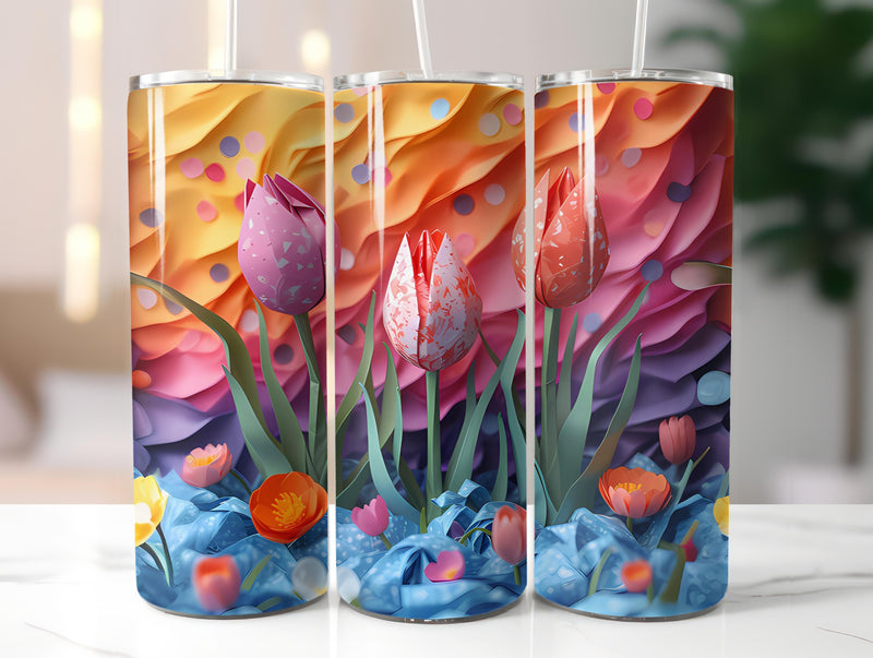 Origami Easter 6 Tumbler Wrap - CraftNest