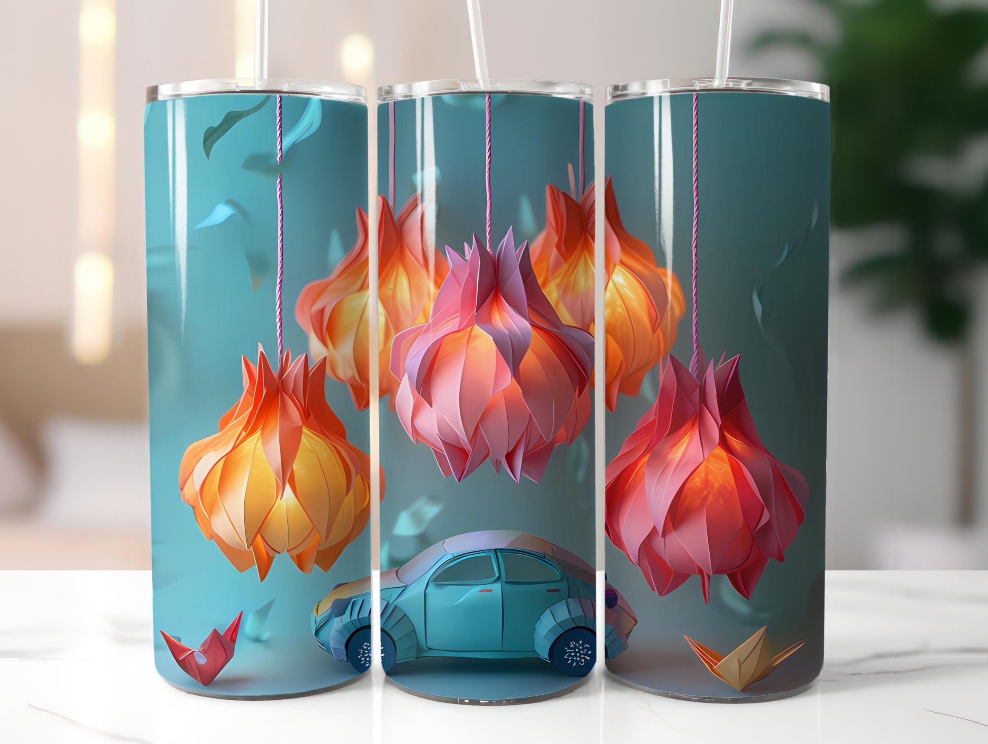 Origami Easter 3 Tumbler Wrap - CraftNest