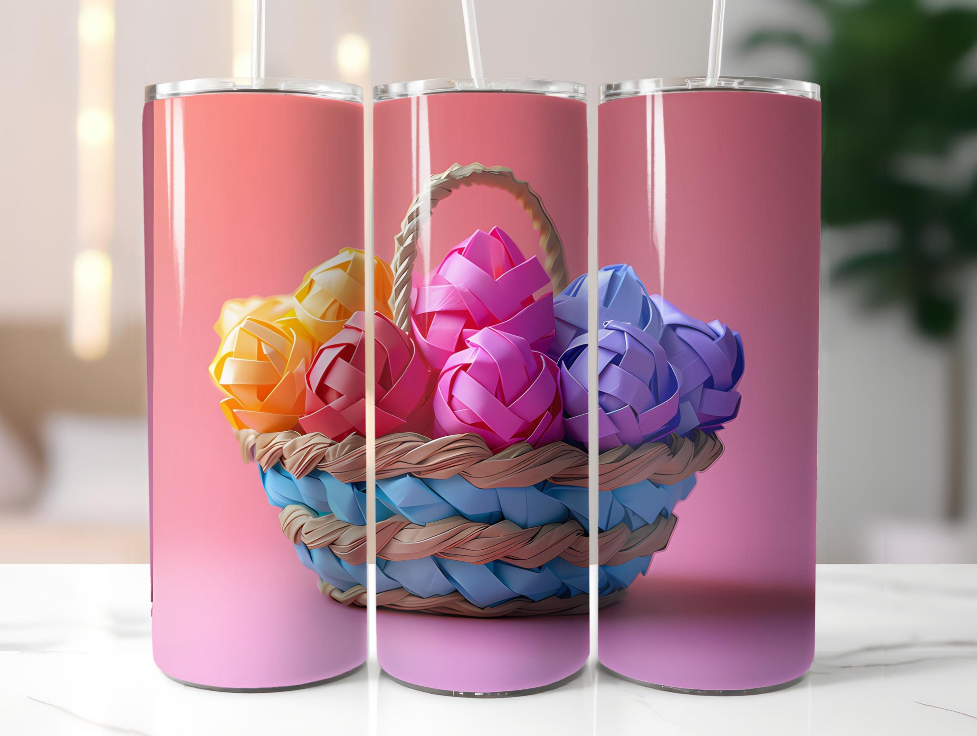 Origami Easter 3 Tumbler Wrap - CraftNest