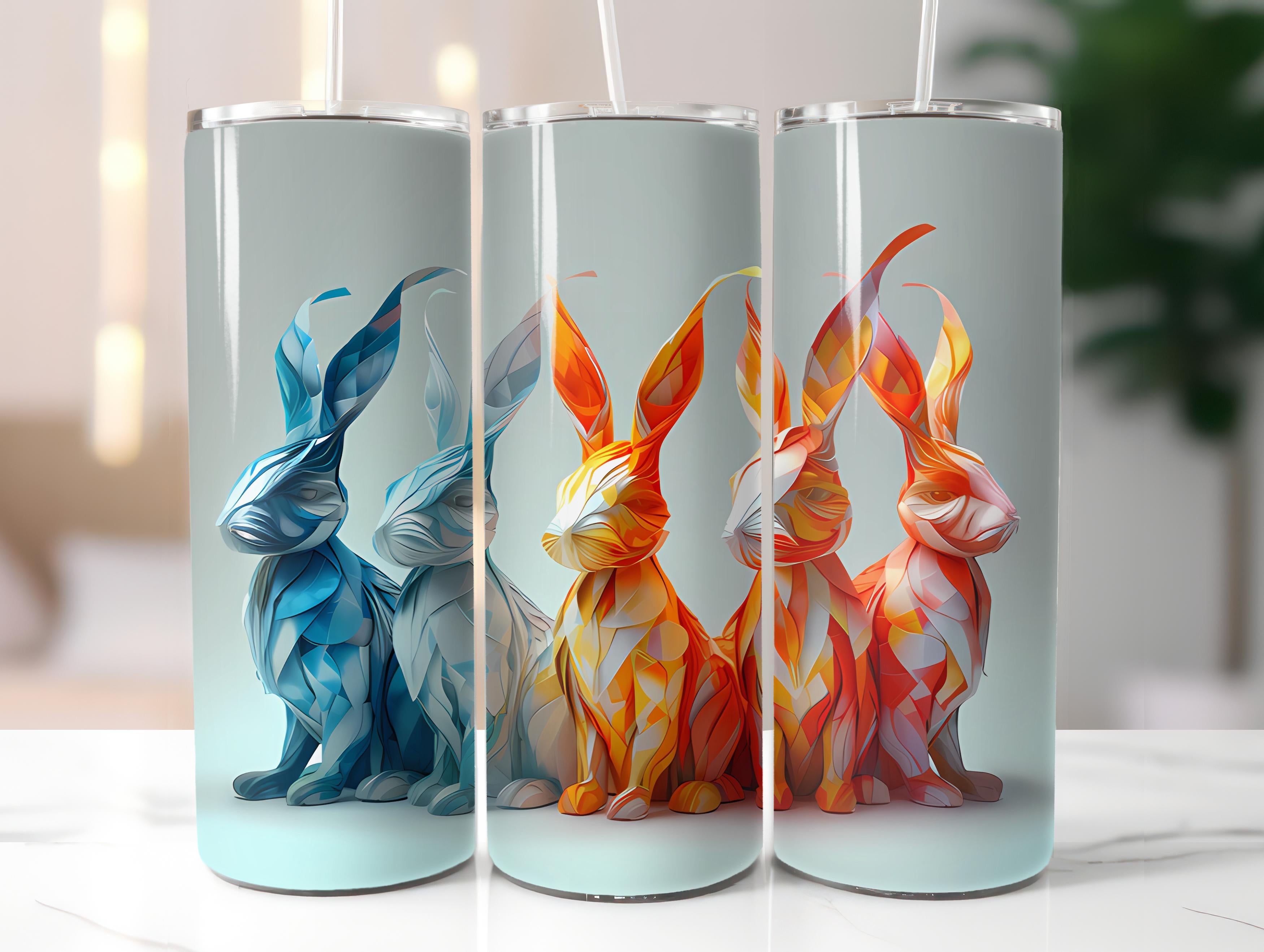 Origami Easter 3 Tumbler Wrap - CraftNest