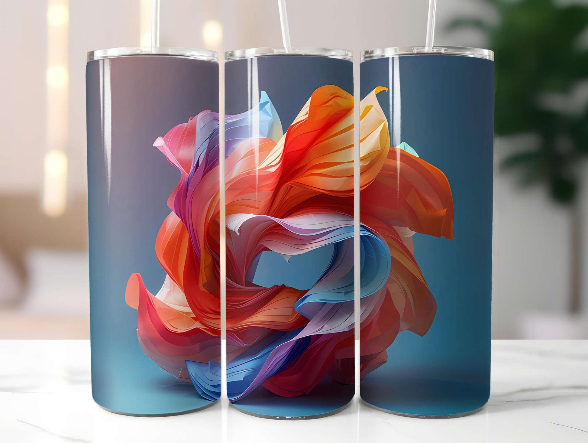 Origami Summer 2 Tumbler Wrap - CraftNest - Digital Crafting and Art