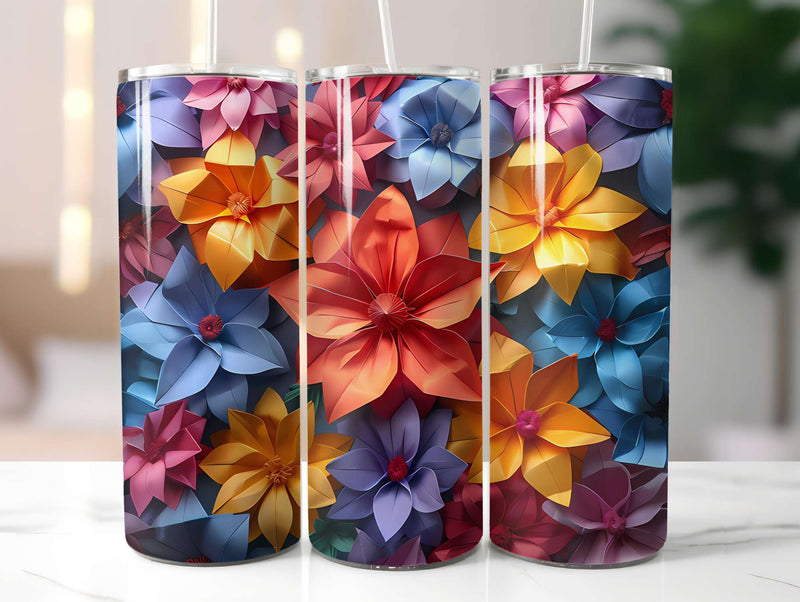 Origami Summer 2 Tumbler Wrap - CraftNest - Digital Crafting and Art