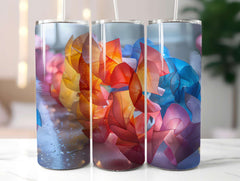 Origami Summer 1 Tumbler Wrap - CraftNest - Digital Crafting and Art