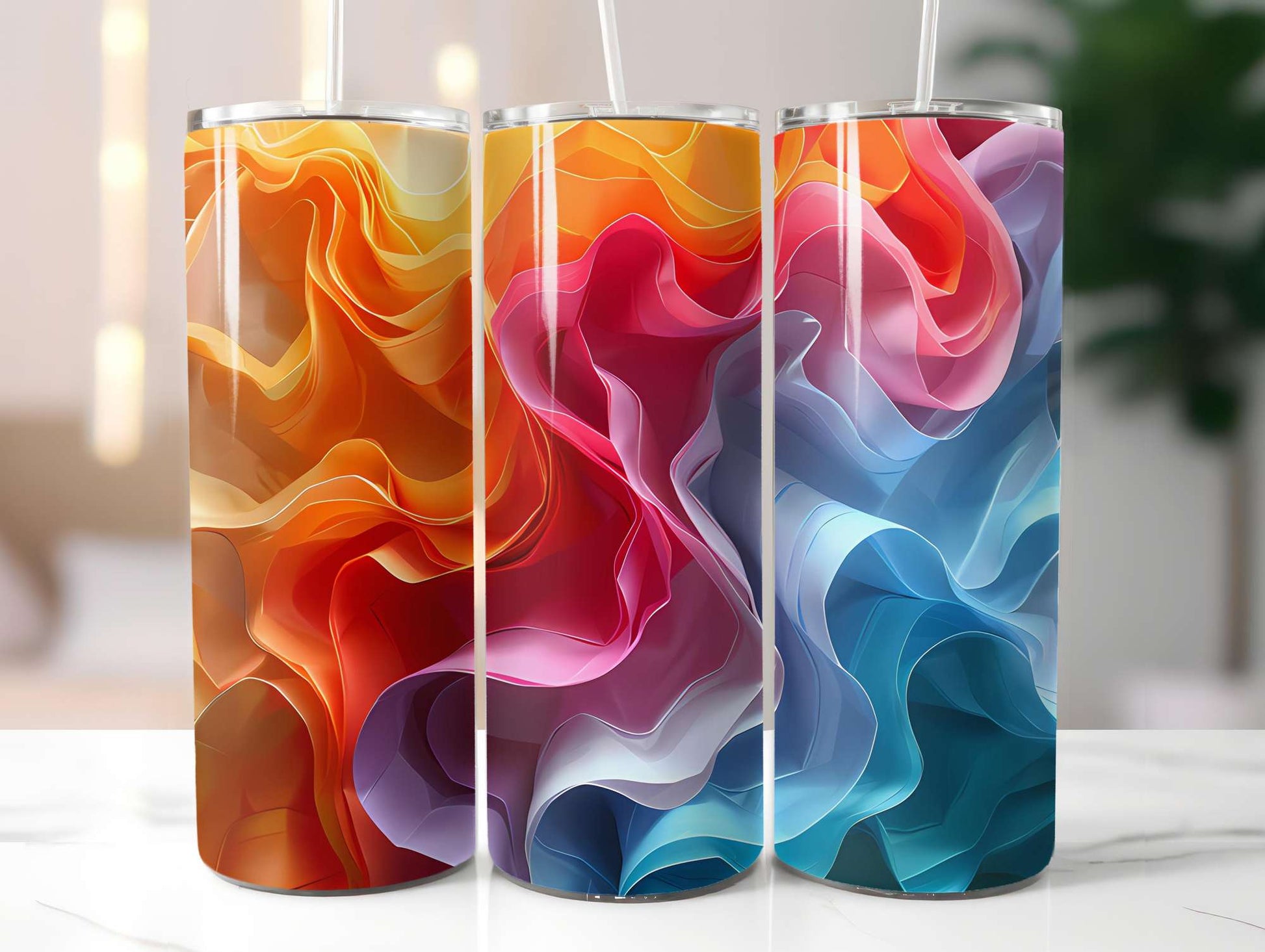 Origami Summer 1 Tumbler Wrap - CraftNest - Digital Crafting and Art