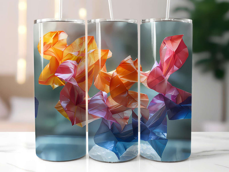 Origami Summer 1 Tumbler Wrap - CraftNest - Digital Crafting and Art