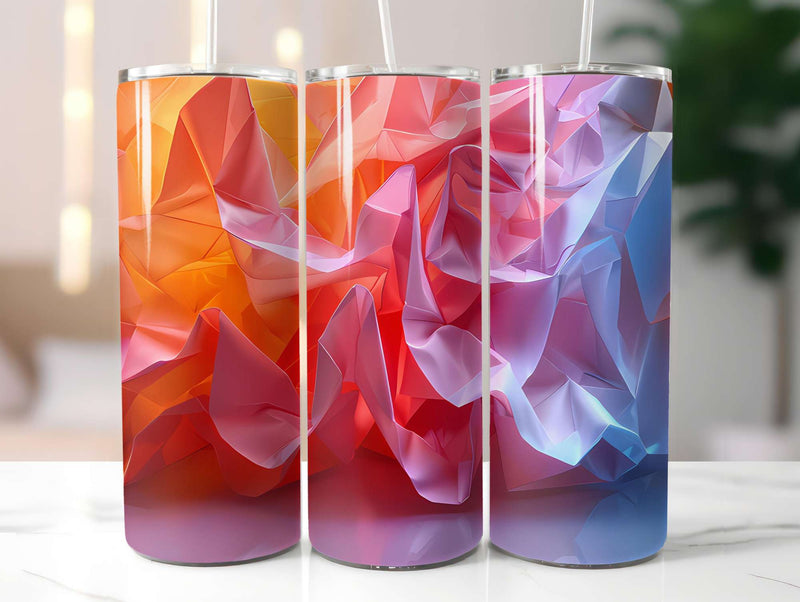 Origami Summer 1 Tumbler Wrap - CraftNest - Digital Crafting and Art