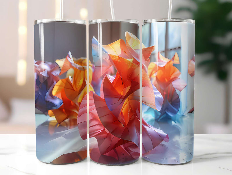 Origami Summer 1 Tumbler Wrap - CraftNest - Digital Crafting and Art