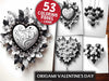 Origami Valentines Day Coloring Books
