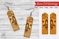 Outer Space Laser Cut Earrings SVG Bundle - CraftNest - Digital Crafting and Art