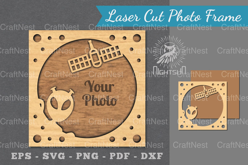 Outer Space Laser Cut Photo Frame Clipart Bundle - CraftNest - Digital Crafting and Art