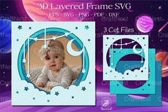 Outer Space Layered Frame Clipart Bundle - CraftNest - Digital Crafting and Art