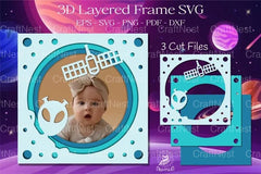 Outer Space Layered Frame Clipart Bundle - CraftNest - Digital Crafting and Art