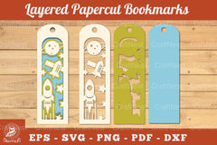 Outer Space Papercut Bookmark SVG Bundle - CraftNest - Digital Crafting and Art