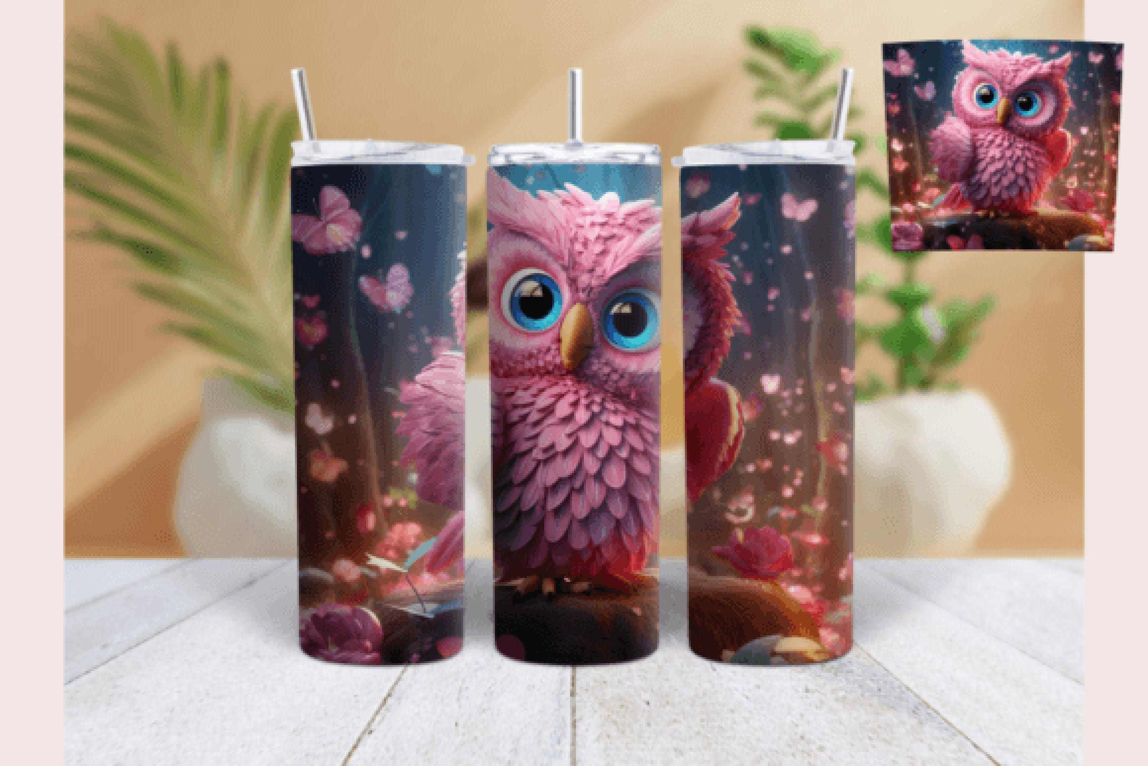 Owl Tumbler Wrap Bundle
