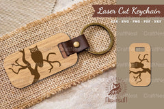 Owl Laser Cut Keychain Design Bundle - CraftNest - Digital Crafting and Art