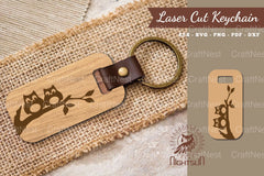 Owl Laser Cut Keychain Clipart Bundle - CraftNest - Digital Crafting and Art
