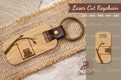 Owl Laser Cut Keychain Clipart Bundle - CraftNest - Digital Crafting and Art