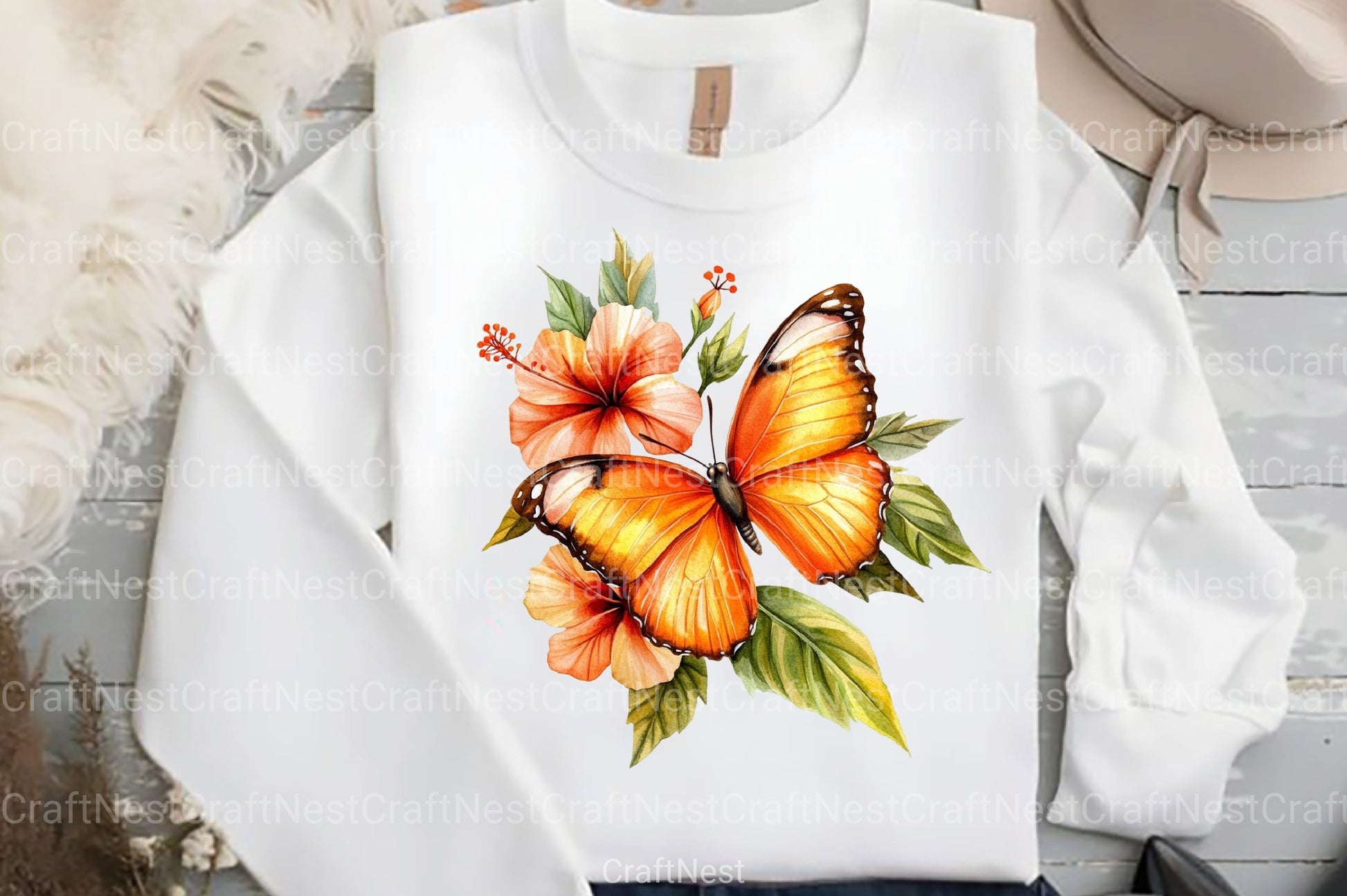 Summer Butterfly Clipart Bundle 77 - CraftNest - Digital Crafting and Art