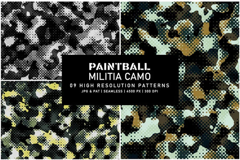 Paintball Militia Camo - CraftNest - Digital Crafting and Art