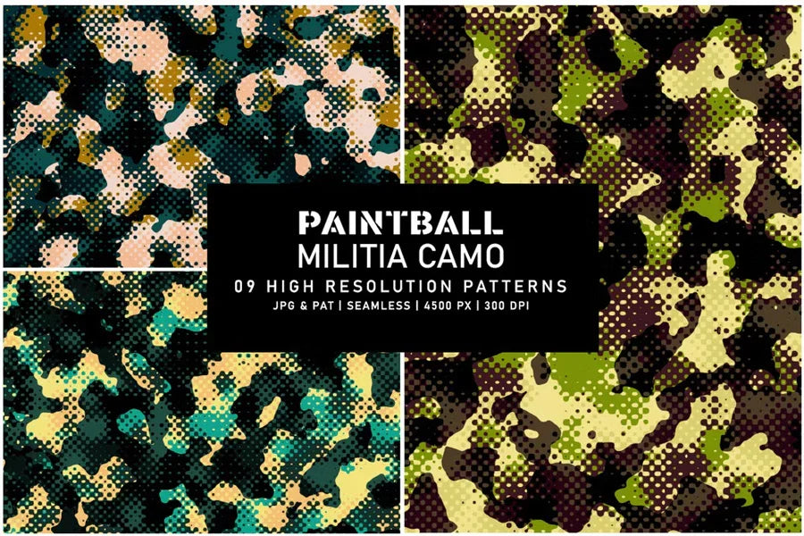 Paintball Militia Camo - CraftNest - Digital Crafting and Art