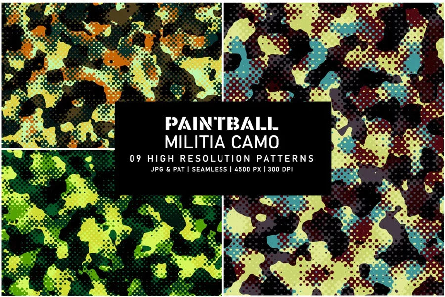 Paintball Militia Camo - CraftNest - Digital Crafting and Art