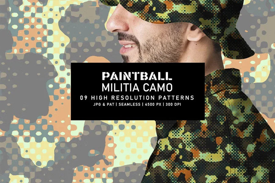 Paintball Militia Camo - CraftNest - Digital Crafting and Art