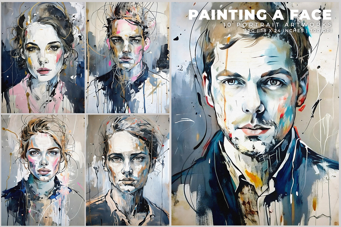 Painting a Face - Wall Art