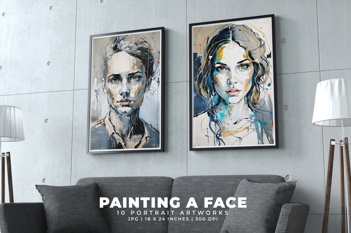 Painting a Face - Wall Art
