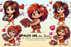 Paleo Girl in Love - CraftNest - Digital Crafting and Art